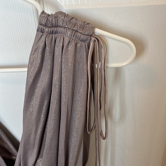 LUCY IN THE SKY Antionette Fit and Flare Dress in Grey Shimmer - Picture 6 of 10